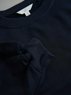 Outlet The Set 2 Pack Longline Crew Neck Sweatshirt Navy/Pink