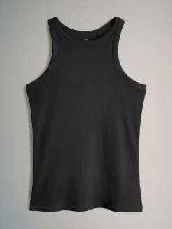 The Set 5 Pack Racer Ribbed Vests^Women Sportswear