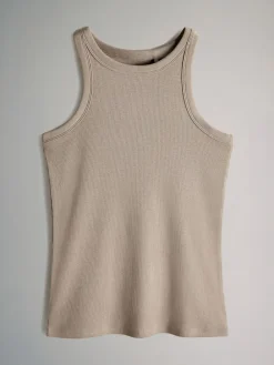 The Set 5 Pack Racer Ribbed Vests^Women Sportswear