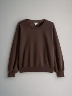 Best The Set 4 Pack Raglan Sweat Tops Chocolate Brown/Pinks/Cream