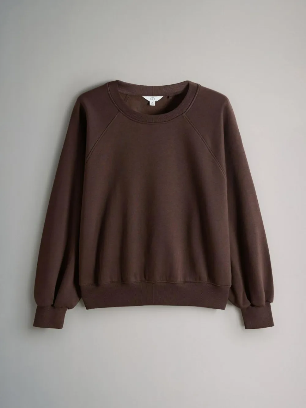 Best The Set 4 Pack Raglan Sweat Tops Chocolate Brown/Pinks/Cream