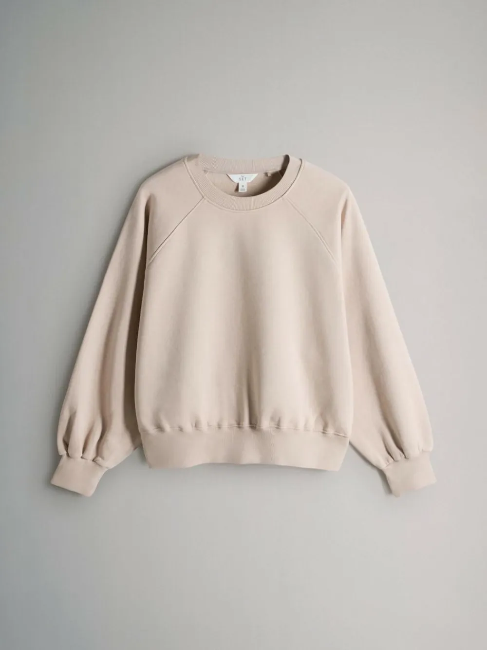 New The Set 3 Pack Raglan Sweat Tops Black/Navy/Cream