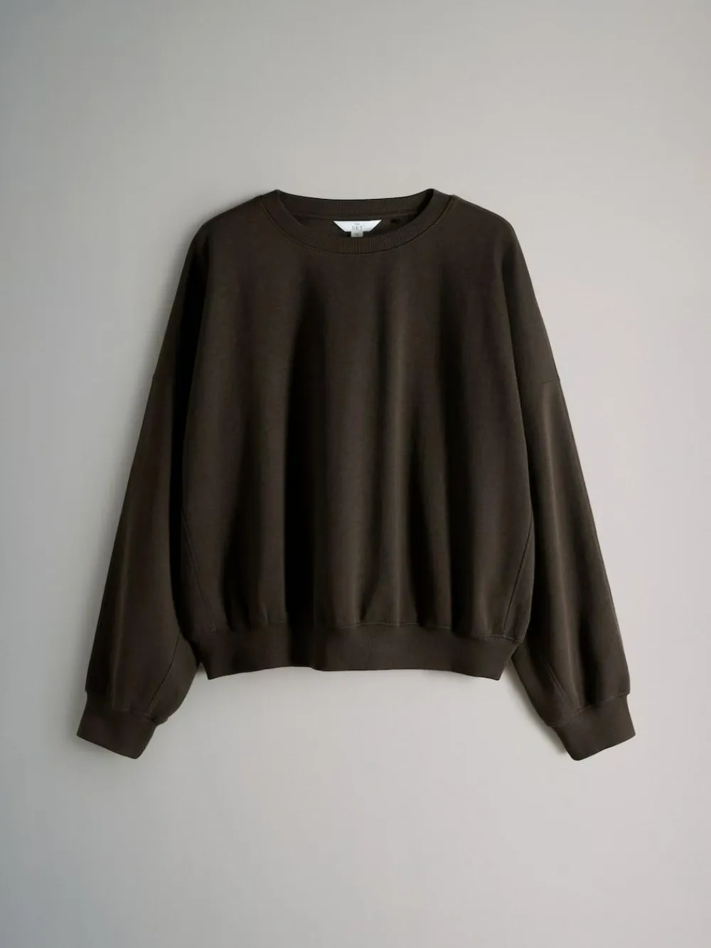 The Set 2 Pack Relaxed Crew Sweatshirt Chocolate Brown/Cream^Women Hoodies & Sweatshirts