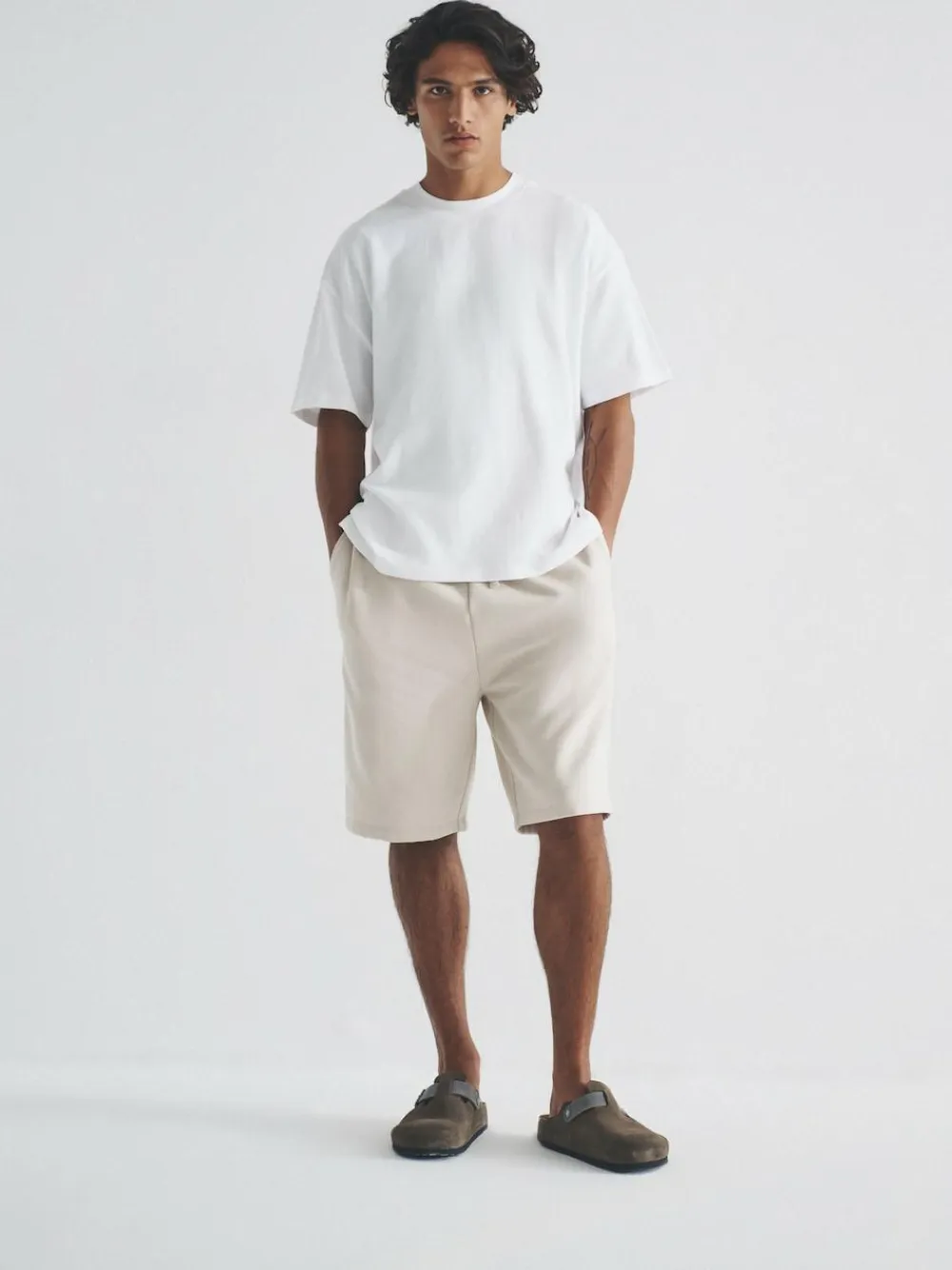 Discount The Set 3 Pack Relaxed Fit Sweat Shorts Navy Blue/Brown