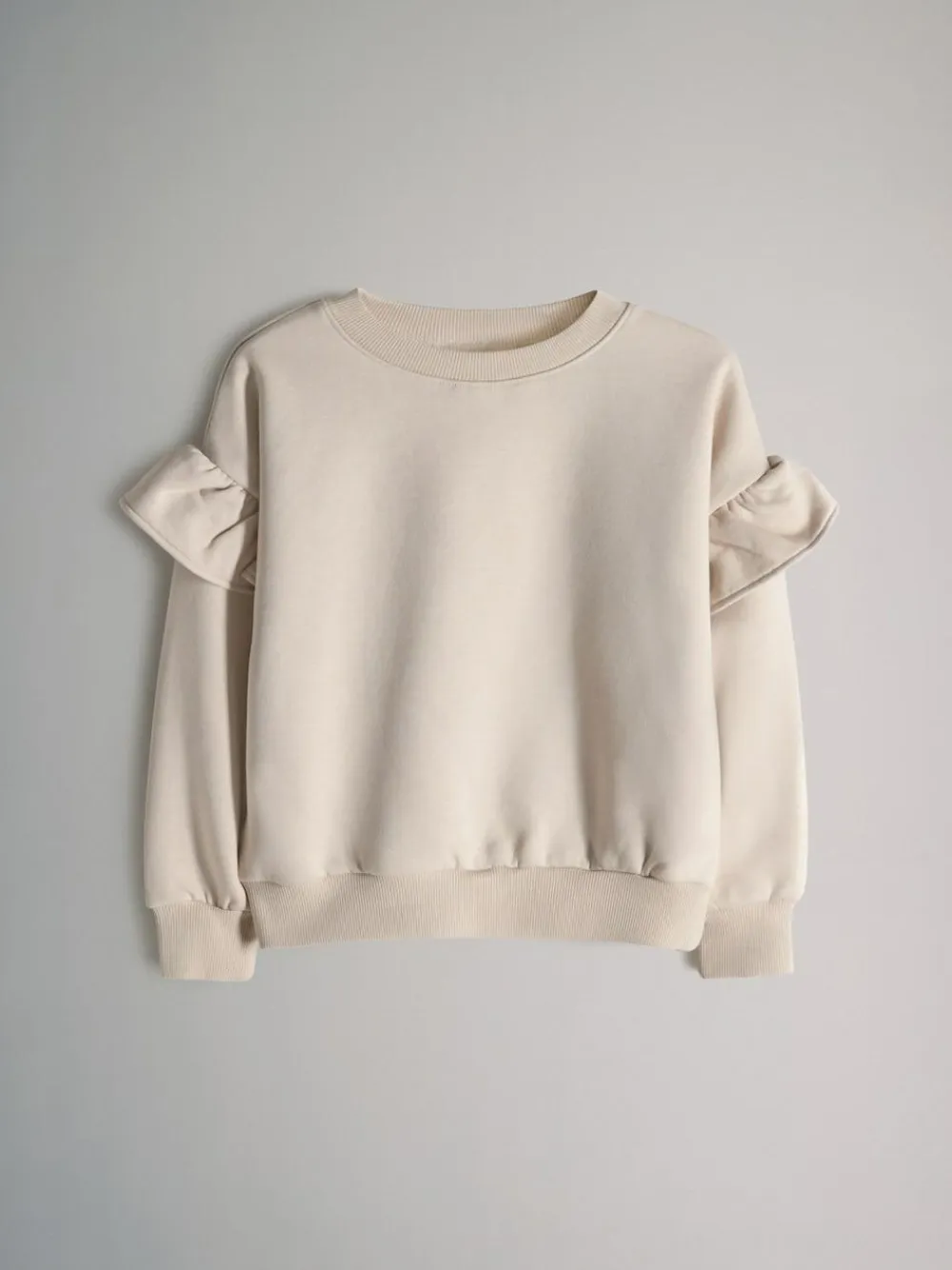 The Set 3 Pack Relaxed Frill Sleeve Sweatshirts Brown/Cream/Stripe^ Nightwear|Sweatshirts & Hoodies