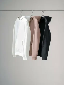 The Set 3 Pack Relaxed Hoodies Cream/Taupe/Black^Women Sportswear|Loungewear