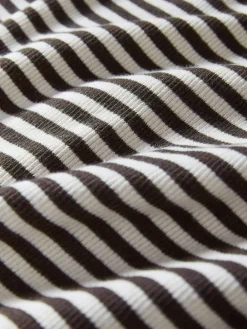 Sale The Set 3 Pack Ribbed Long Sleeve Midi Dresses Navy/Khaki/Stripe