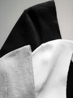 The Set 3 Pack Ribbed Long Sleeve Bodysuits^Women All Lingerie