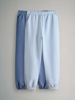 The Set 2 Pack Sweat Cuffed Joggers Blue/Light Blue^Women Leggings & Sweatpants