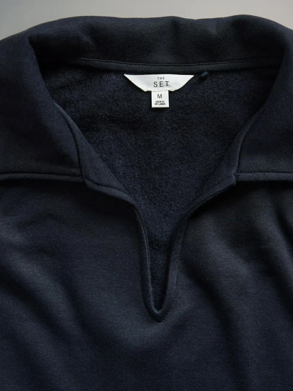 The Set 2 Pack Trophy Neck Long Sleeve Sweat Tops Navy/Cream^Women Hoodies & Sweatshirts