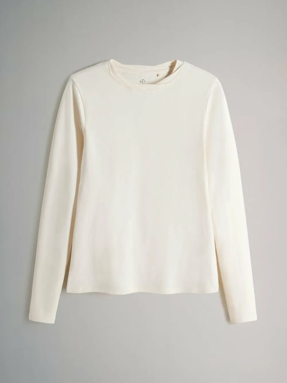 The Set 3 Pack Twist Neck Long Sleeve T-Shirts Chocolate Brown/Taupe Brown/Cream^Women Tops & T-Shirts