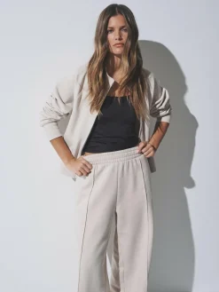 Outlet The Set 2 Pack Zip Cropped Funnel Neck Jackets Black/Stone