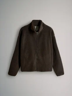 The Set 2 Pack Zip Through Borg Fleeces Chocolate Brown/Cream^Women Coats & Jackets|Coats & Jackets