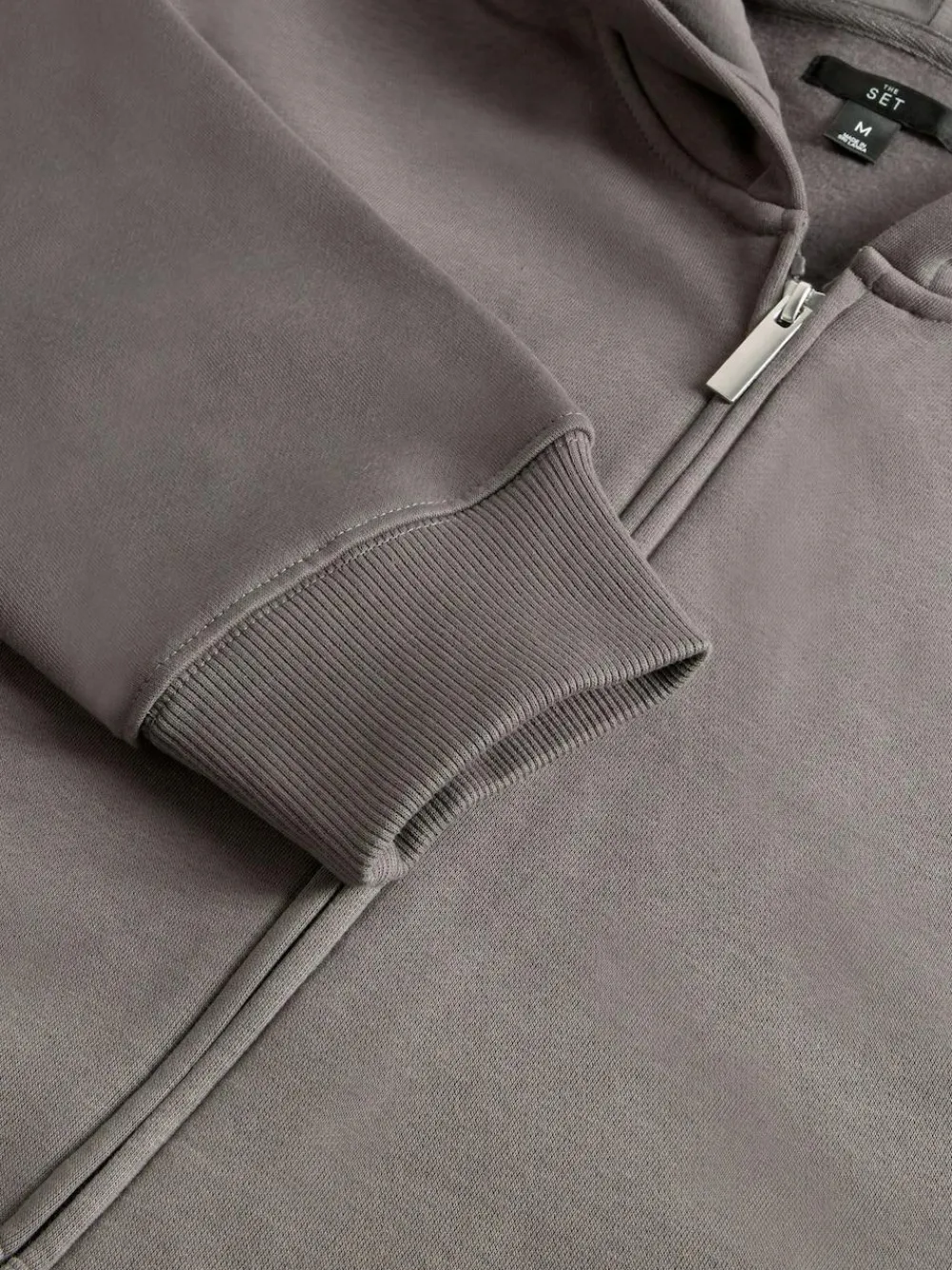 The Set 3 Pack Zip Through Hooded Sweatshirt Black/Grey/Green^ Sweatshirts & Hoodies|Sweatshirts & Hoodies