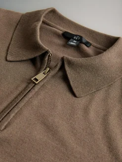 The Set Black/Brown 3 Pack Quarter Zip Neck Jumper^ Knitwear|Knitwear