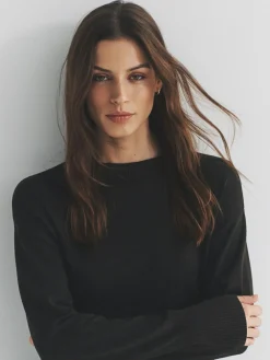 The Set Black/Brown/Neutral 3 Pack Fine Knit Crew Neck Jumpers^Women Knitwear|Knitwear