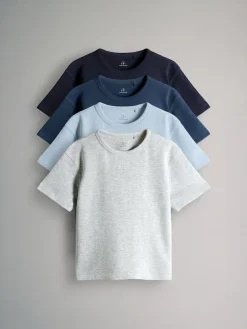 The Set 4 Pack Short Sleeve Waffle T-Shirts^BOY Tops|T-Shirts