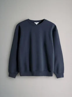 Discount The Set Navy/Oatmeal 4 Pack Crew Neck Sweat and Wide Leg Joggers