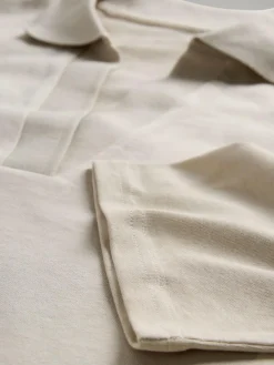 The Set Navy/Stone/Stripe 3 Pack Long Sleeve Heavyweight Rugby T-Shirts