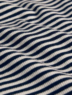 Hot The Set Stripe 2 Pack Button Through Long Sleeve Top and Drawstring Trousers Co-Ord Set