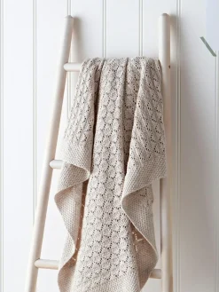 The White Company Baby Natural Cotton Heirloom Blanket^ Nursery Bedding|Blankets