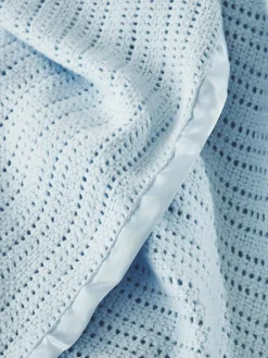 The White Company Cellular Satin Winter Blanket^ Nursery Bedding