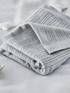 The White Company Cellular Satin Winter Blanket^ Nursery Bedding
