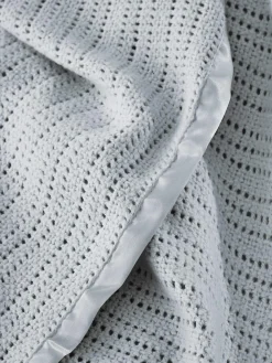 The White Company Cellular Satin Winter Blanket^ Nursery Bedding