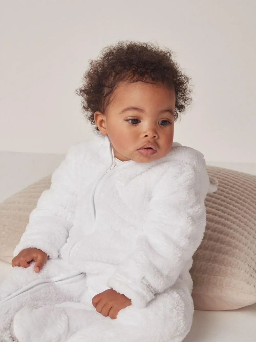 The White Company Pebble Fleece Romper^ Rompers & Overalls