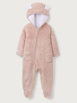 The White Company Pink Fleece Romper^ Rompers & Overalls