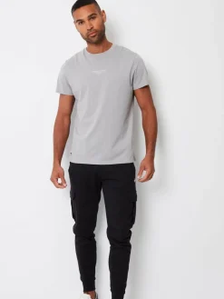 Sale Threadbare Cargo Style Joggers Black
