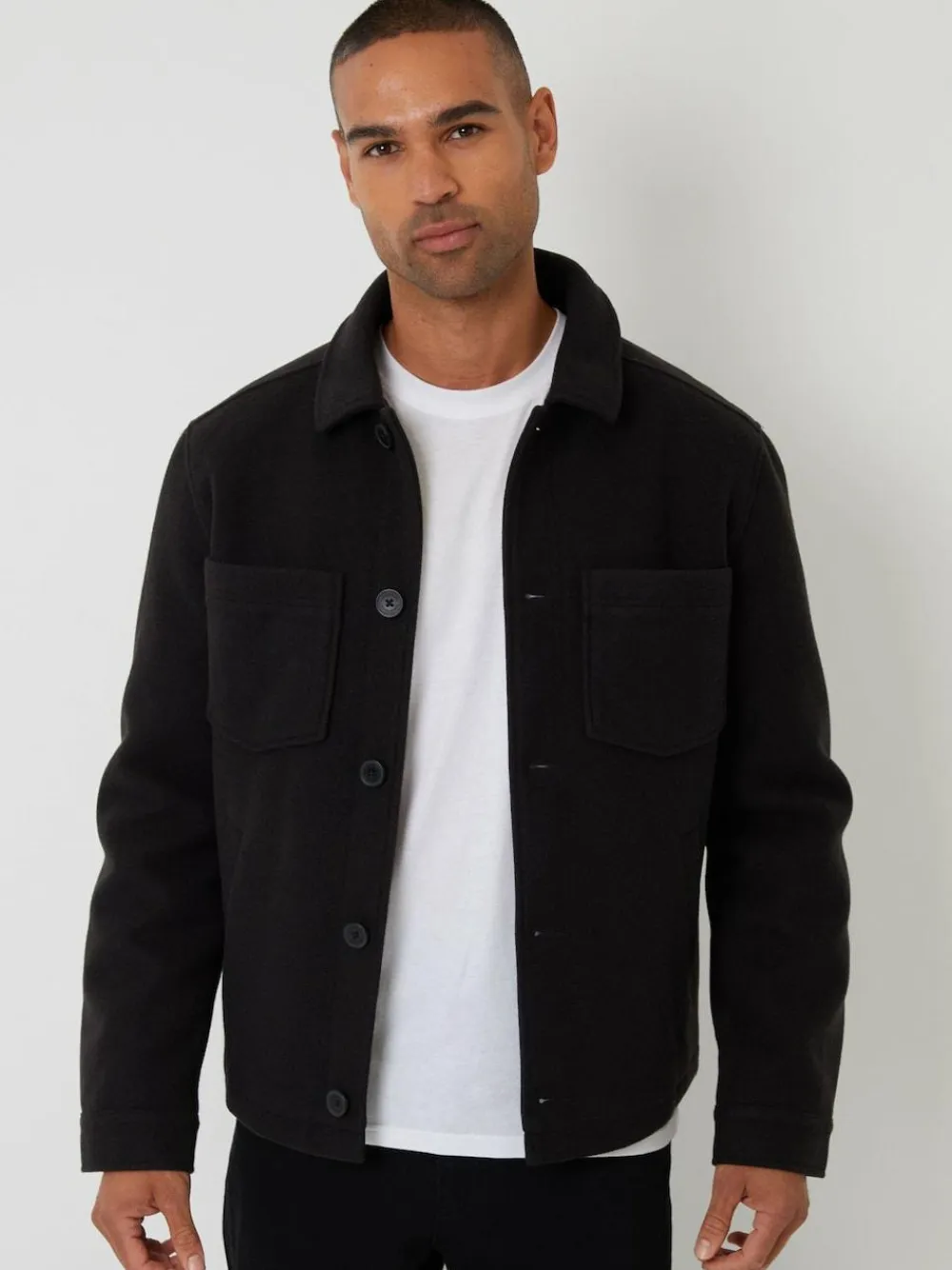 Threadbare Faux Wool Button Up Quilted Shacket^ Blazers & Formal Jackets