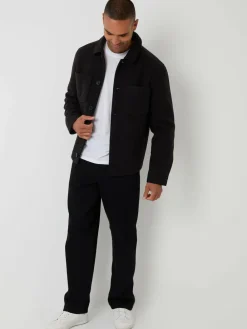 Threadbare Faux Wool Button Up Quilted Shacket^ Blazers & Formal Jackets