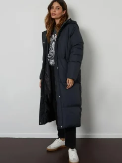 Outlet Threadbare Maxi Puffer Jacket Black