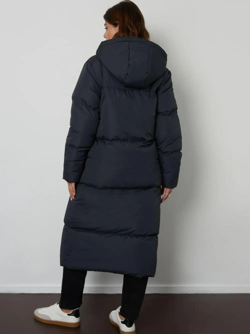 Outlet Threadbare Maxi Puffer Jacket Black