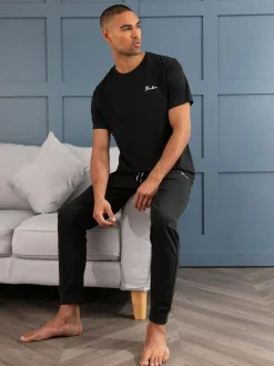 New Threadbare Black Pyjamas Set