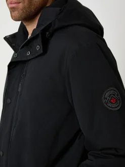 Best Threadbare Showerproof Padded Hooded Coat Black