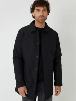 Threadbare Black Showerproof Padded Longline Trench Coat^ Coats & Jackets|Coats & Jackets