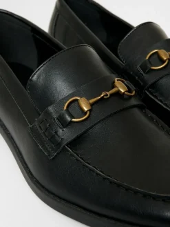 Clearance Threadbare Snaffle Loafers Black