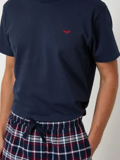 Threadbare Black Textured Check Shortie Pyjamas Set 2 Pack^ Pyjamas