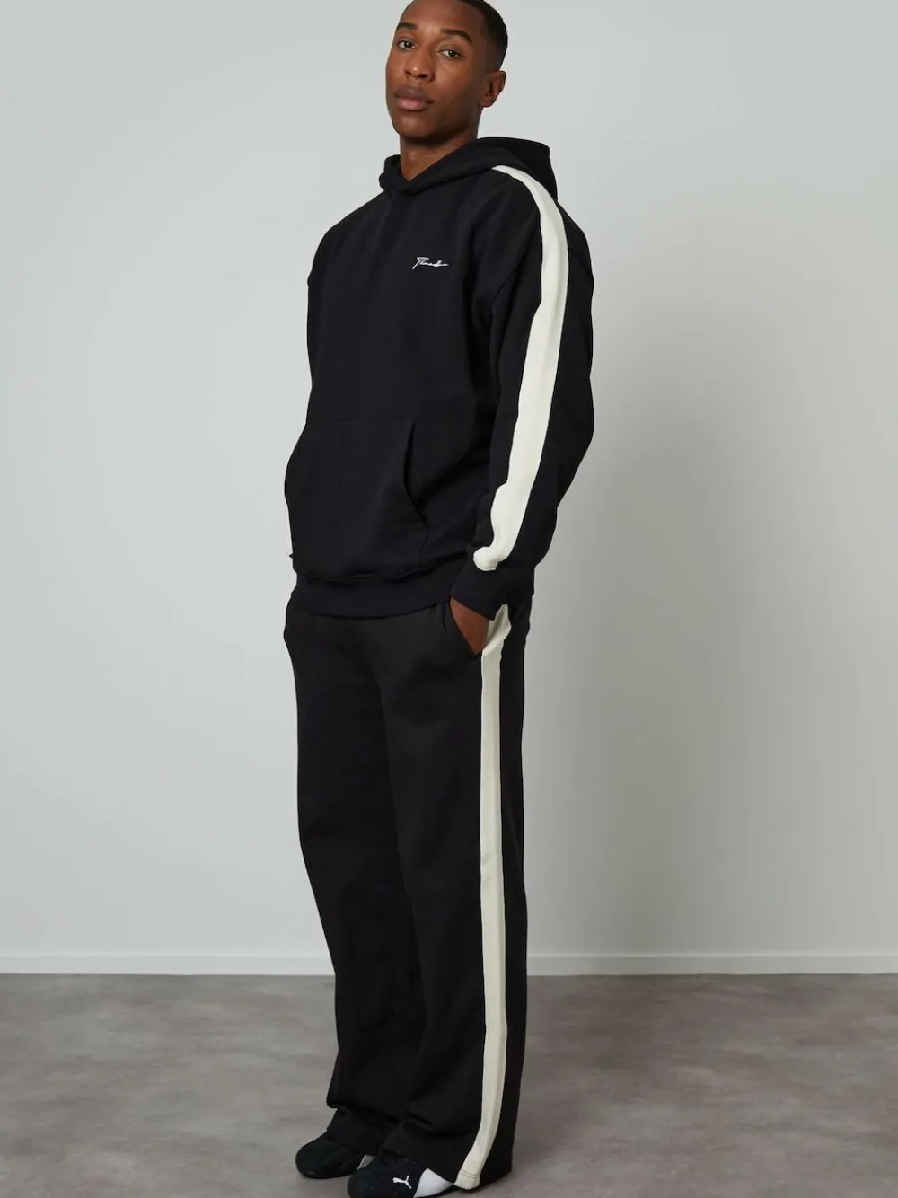 Threadbare Wide Leg Side Stripe Joggers^ Joggers|Joggers