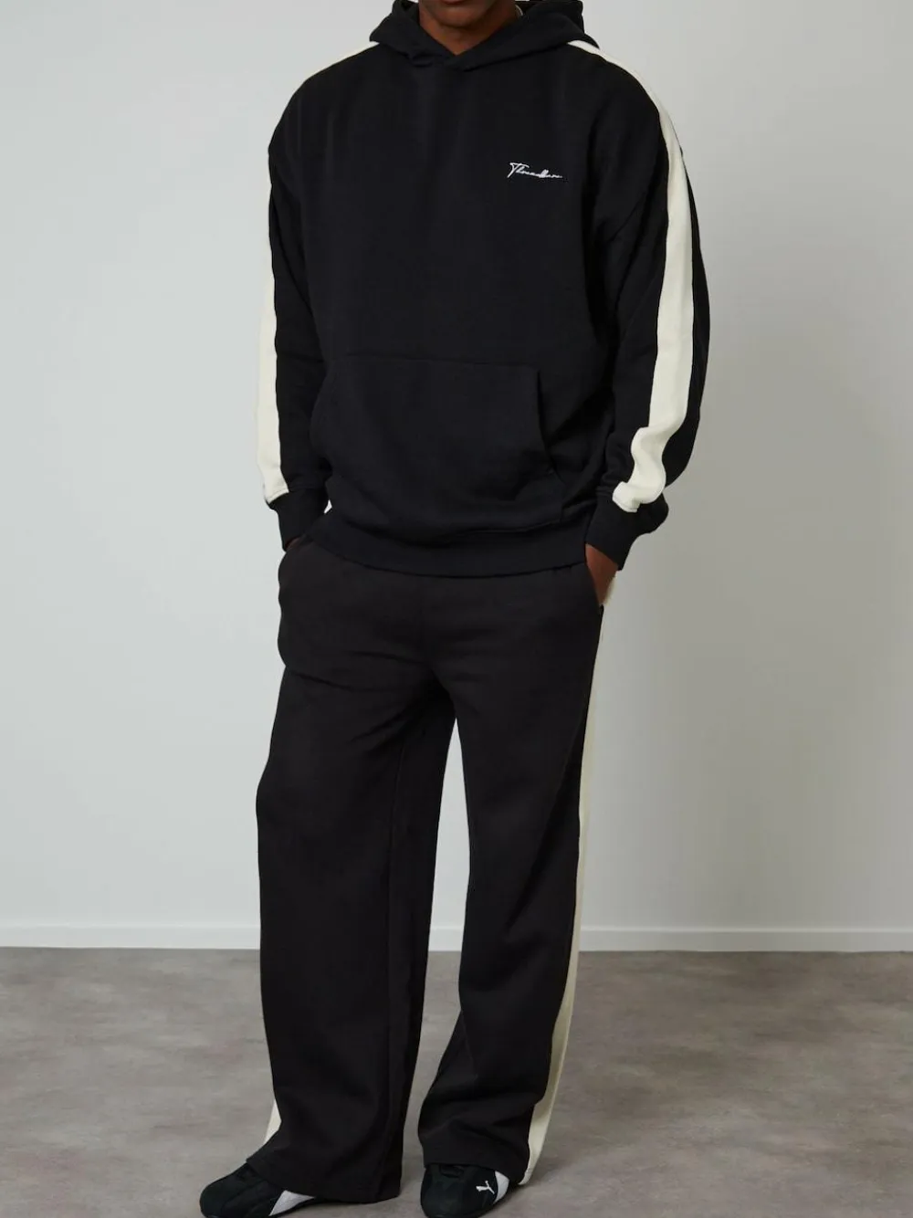 Threadbare Wide Leg Side Stripe Joggers^ Joggers|Joggers