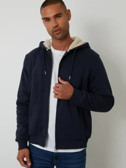 Threadbare Borg Lined Zip-Through Hoodie^ Sweatshirts & Hoodies|Sweatshirts & Hoodies