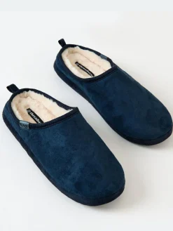 Threadbare Faux Suede Faux Fur Lined Mule Slippers^ Slippers|Slippers
