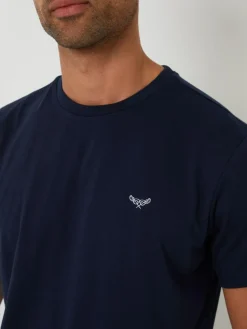 Sale Threadbare Blue Short Sleeve Top & Stripe Trousers Pyjamas Set