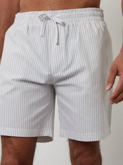 Threadbare Blue Stripe Cotton Poplin Lounge Shorts 3 Pack^ Loungewear