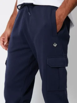 Clearance Threadbare Cargo Style Joggers 2 Pack Blue/Grey