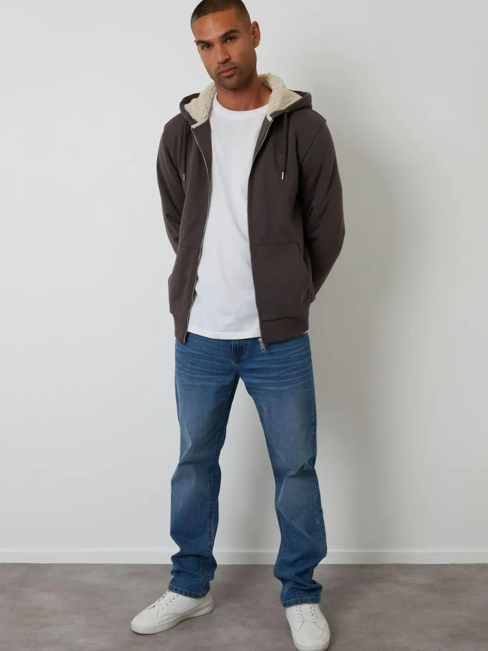 Threadbare Borg Lined Zip-Through Hoodie^ Sweatshirts & Hoodies|Sweatshirts & Hoodies