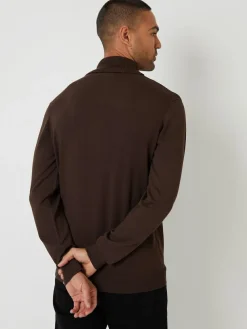 Threadbare Brown Knitted Roll Neck Jumper^ Knitwear|Knitwear