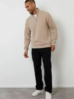 Threadbare Textured Quarter Zip Sweatshirt^ Sweatshirts & Hoodies|Sweatshirts & Hoodies